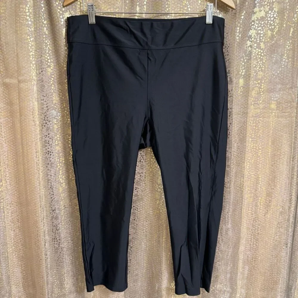 Torrid Black Active Performance High-Rise Swim Nylon Legging 1X 14/16